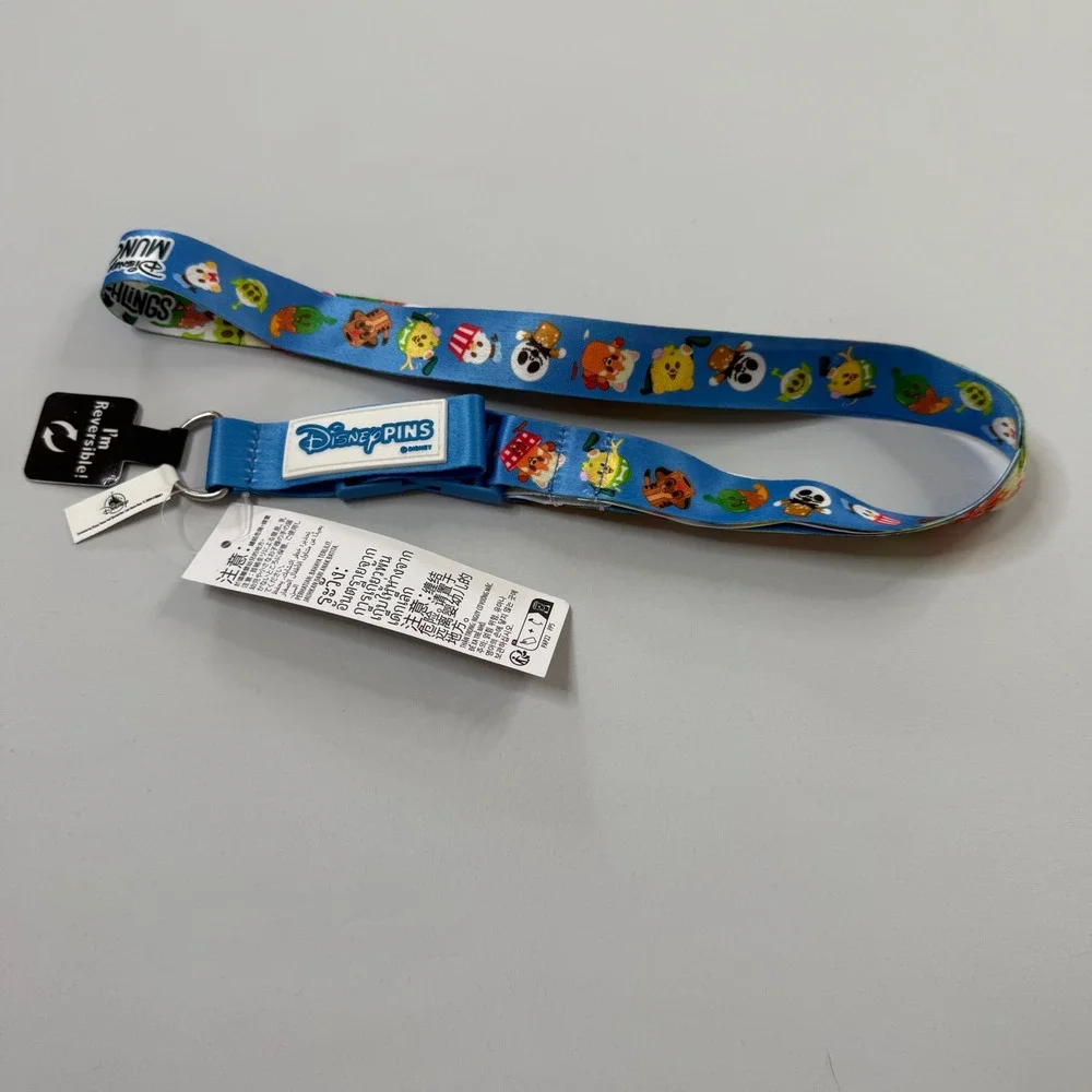 Disney Munchlings Lanyard Reversible Unisex OS Blue NEW Pin Trading Sweet Treats